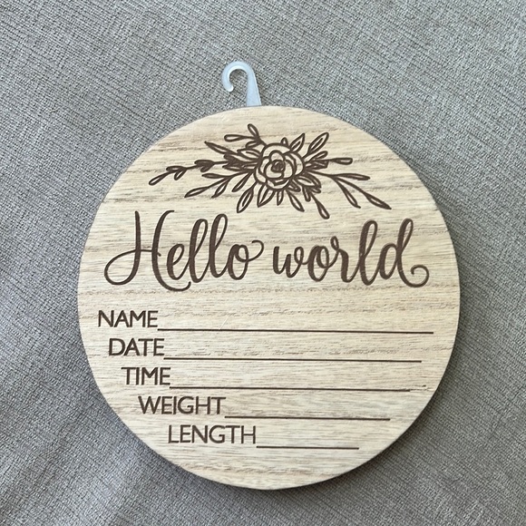 Hobby Lobby Other Hobby Lobby Hello World Birth Announcement Sign